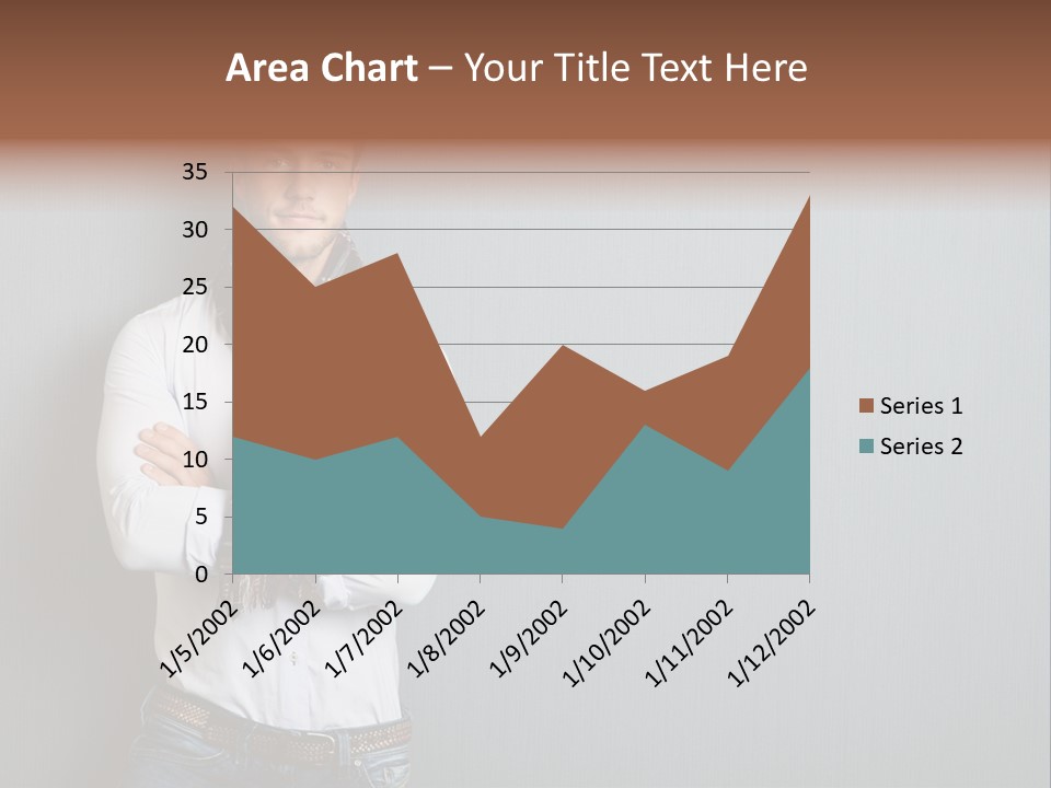 Pensive Attractive Masculine PowerPoint Template