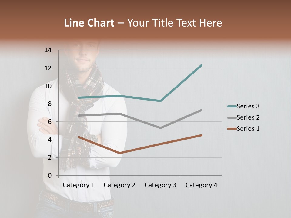 Pensive Attractive Masculine PowerPoint Template