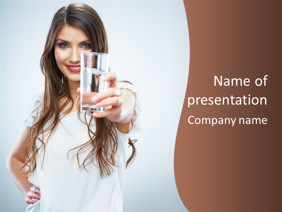 White Hand Fashion PowerPoint Template