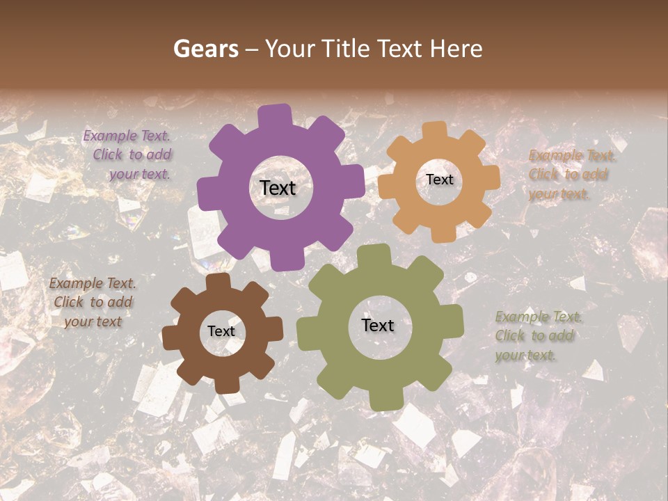 Jewelry Mineral Multi Colored PowerPoint Template