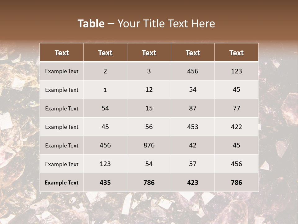 Jewelry Mineral Multi Colored PowerPoint Template