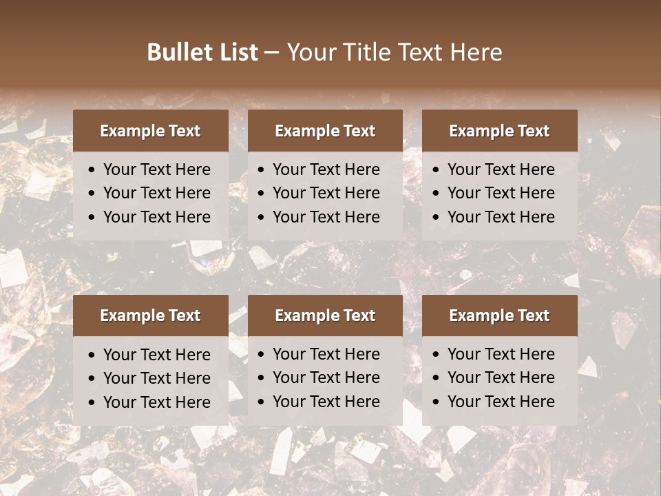 Jewelry Mineral Multi Colored PowerPoint Template