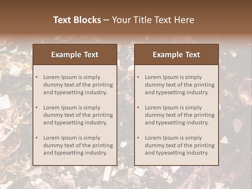 Jewelry Mineral Multi Colored PowerPoint Template