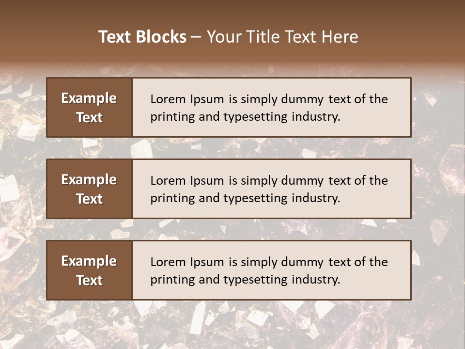 Jewelry Mineral Multi Colored PowerPoint Template