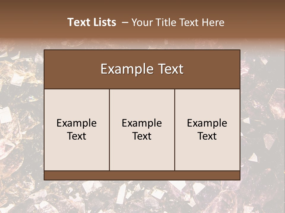 Jewelry Mineral Multi Colored PowerPoint Template