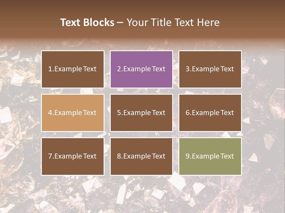 Jewelry Mineral Multi Colored PowerPoint Template