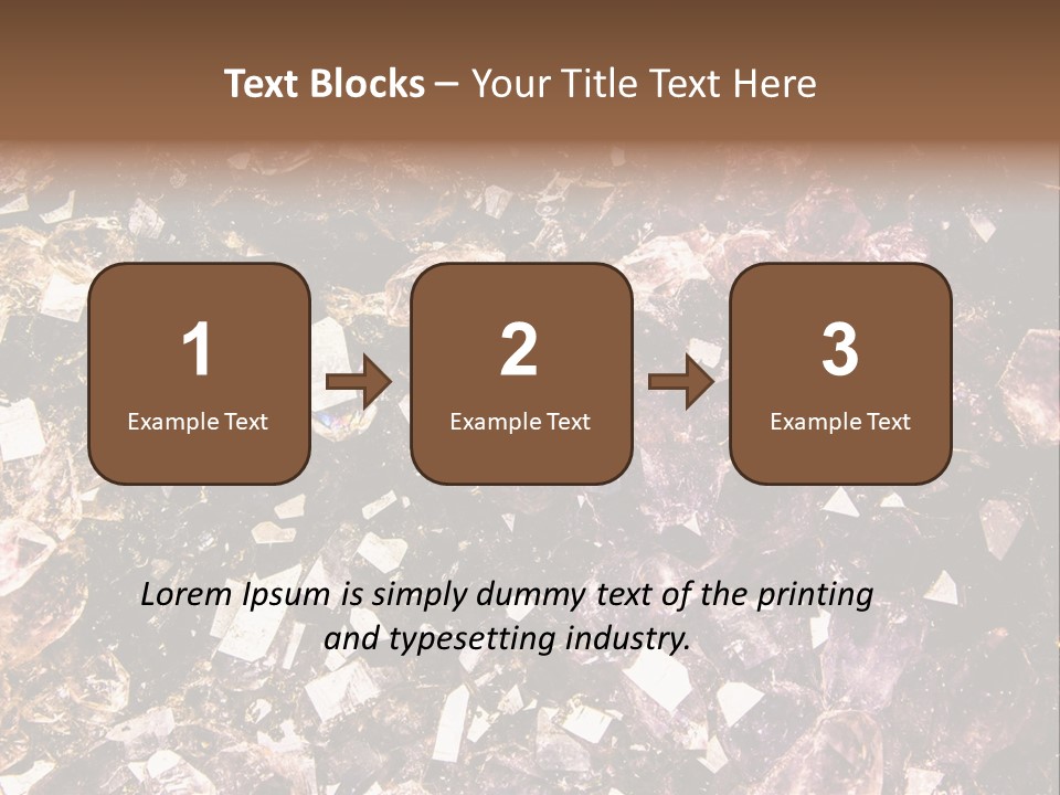 Jewelry Mineral Multi Colored PowerPoint Template