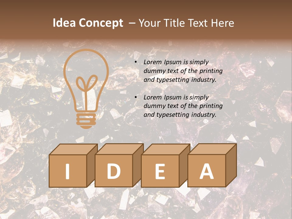 Jewelry Mineral Multi Colored PowerPoint Template