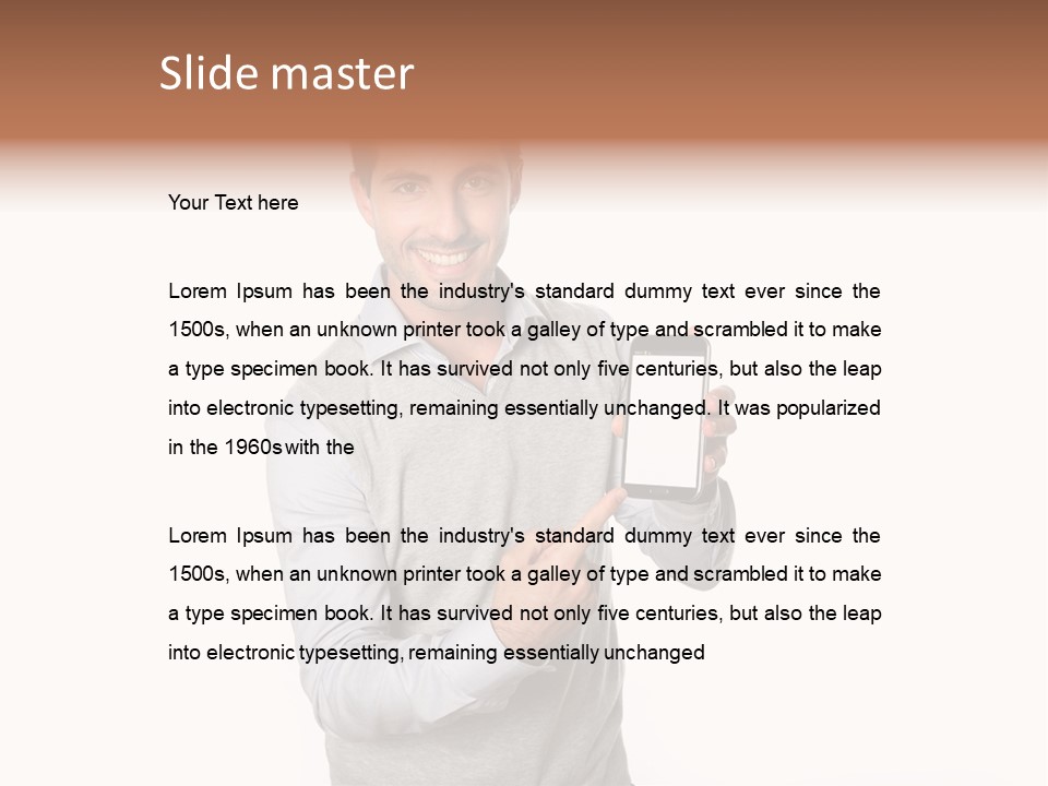 Presenting Telephone People PowerPoint Template