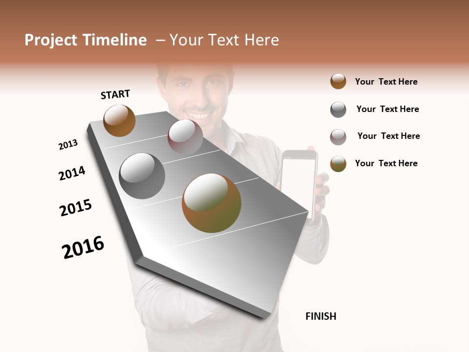 Presenting Telephone People PowerPoint Template