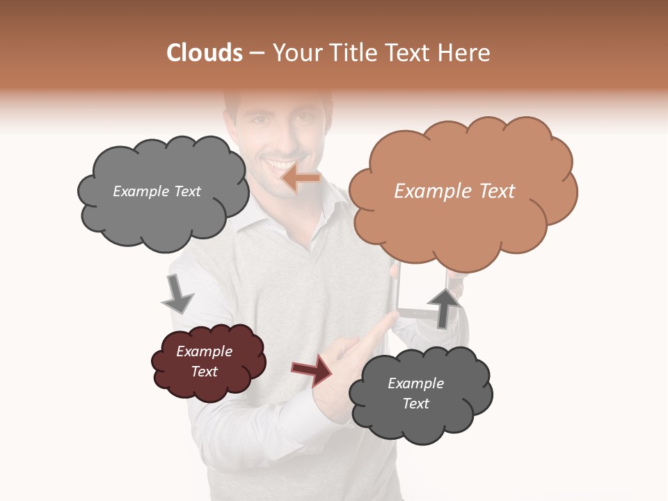 Presenting Telephone People PowerPoint Template