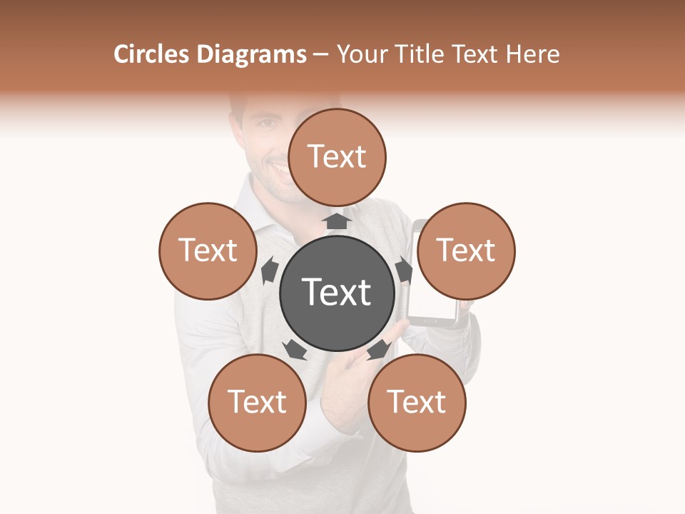 Presenting Telephone People PowerPoint Template