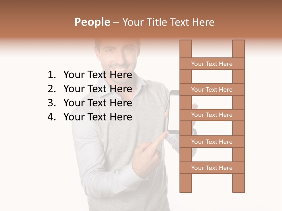 Presenting Telephone People PowerPoint Template