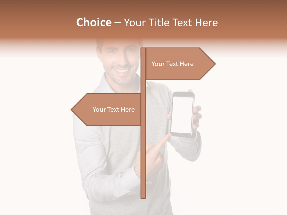 Presenting Telephone People PowerPoint Template