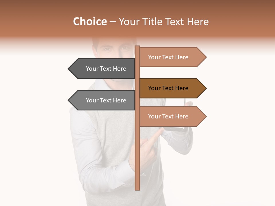 Presenting Telephone People PowerPoint Template