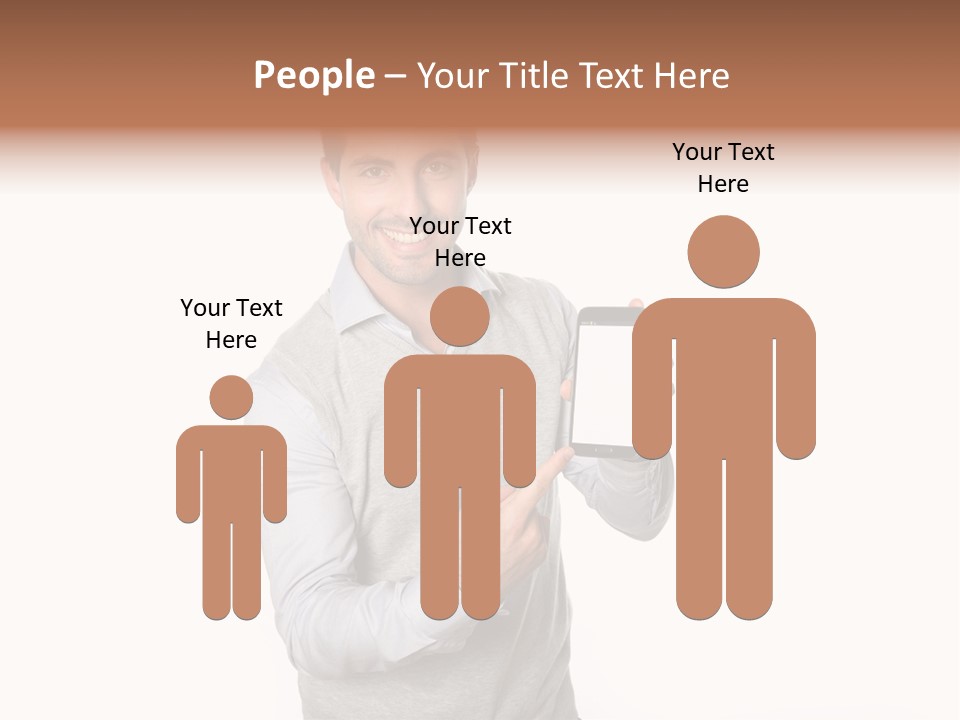 Presenting Telephone People PowerPoint Template