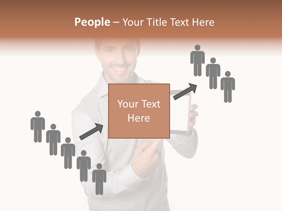 Presenting Telephone People PowerPoint Template