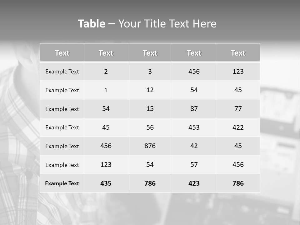A Man Is Holding A Laptop Computer In His Hands PowerPoint Template