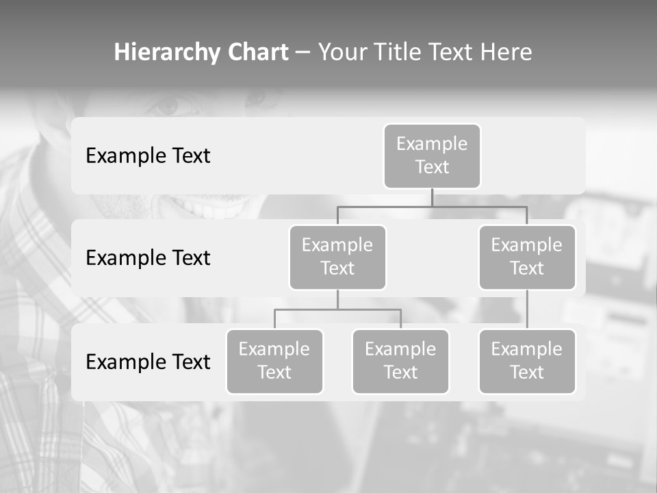A Man Is Holding A Laptop Computer In His Hands PowerPoint Template