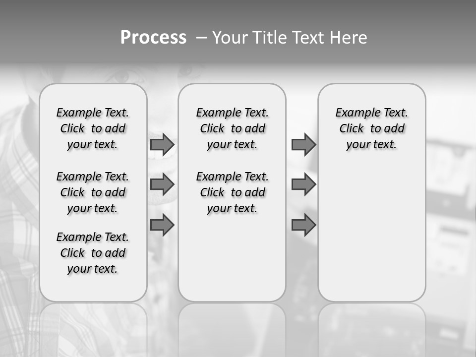 A Man Is Holding A Laptop Computer In His Hands PowerPoint Template