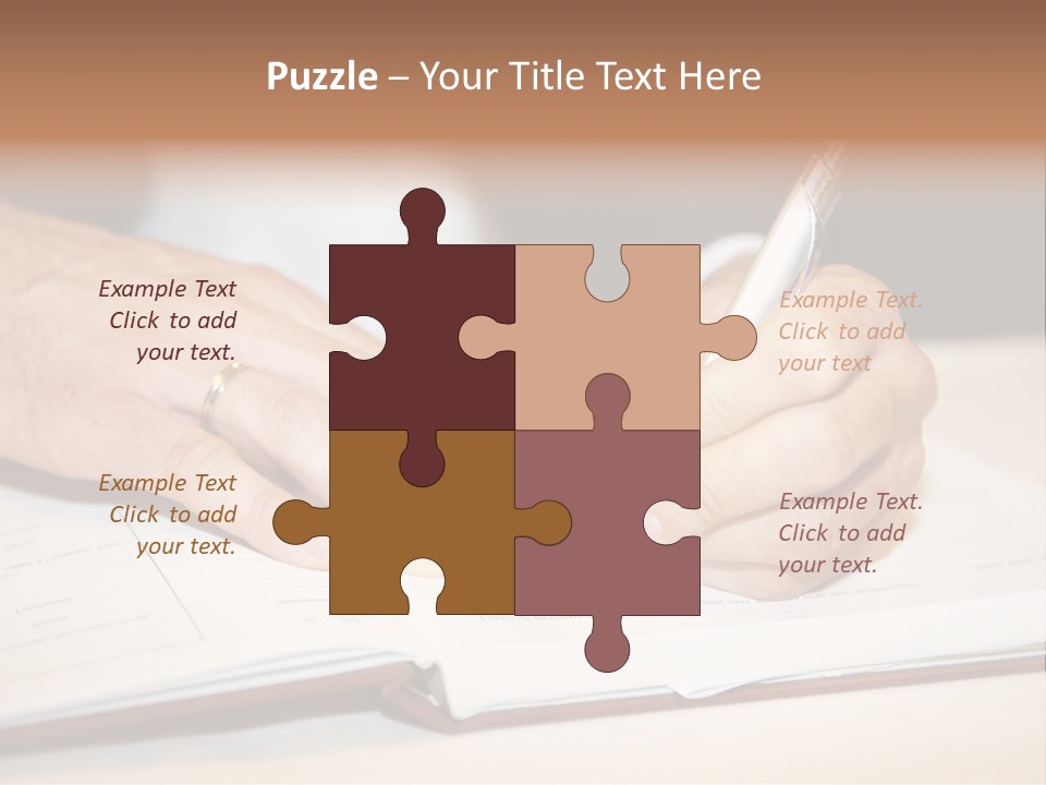 Holding Certificate Wedding PowerPoint Template