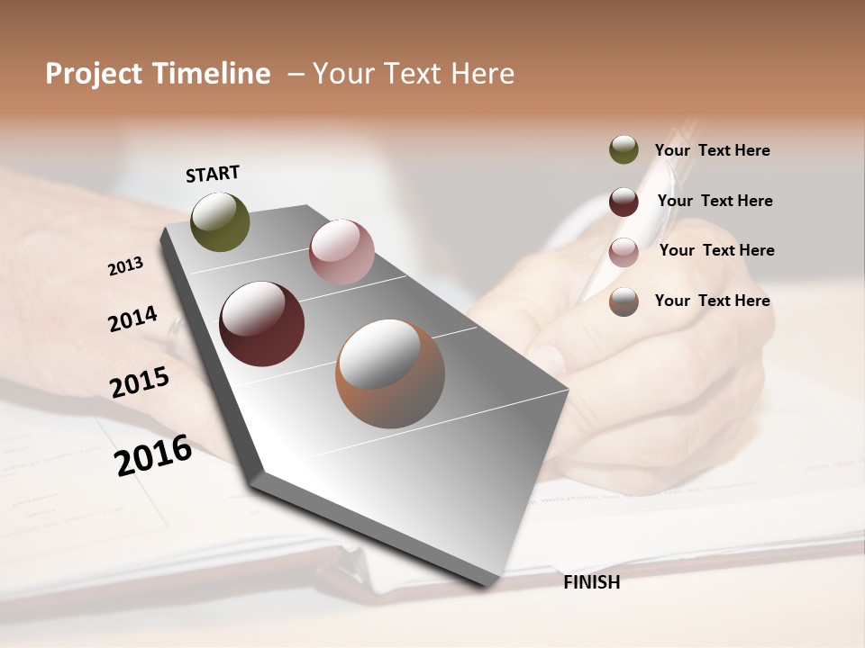 Holding Certificate Wedding PowerPoint Template