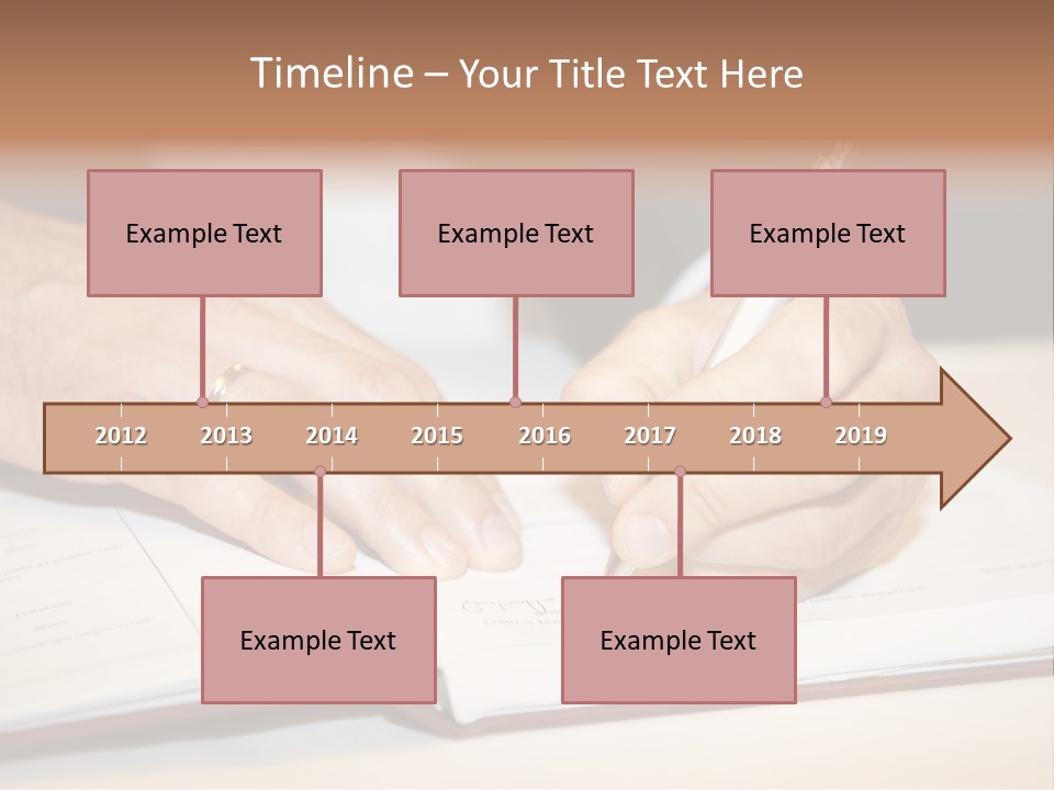 Holding Certificate Wedding PowerPoint Template