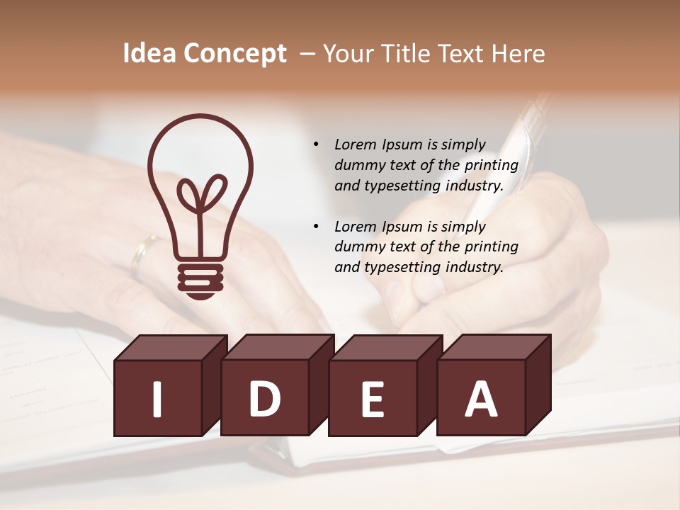 Holding Certificate Wedding PowerPoint Template