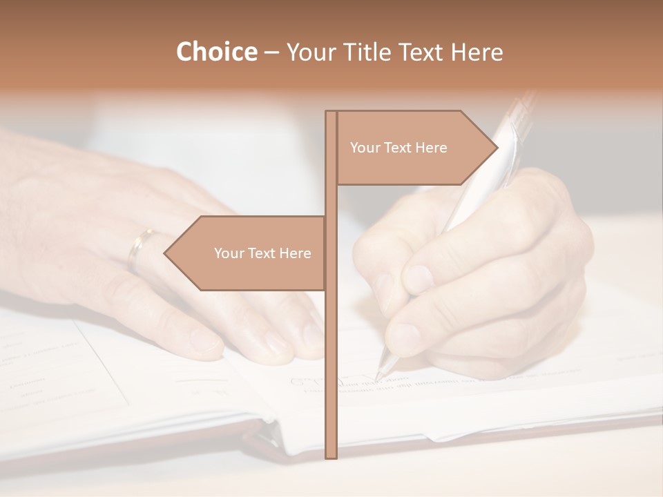 Holding Certificate Wedding PowerPoint Template