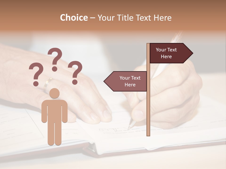 Holding Certificate Wedding PowerPoint Template