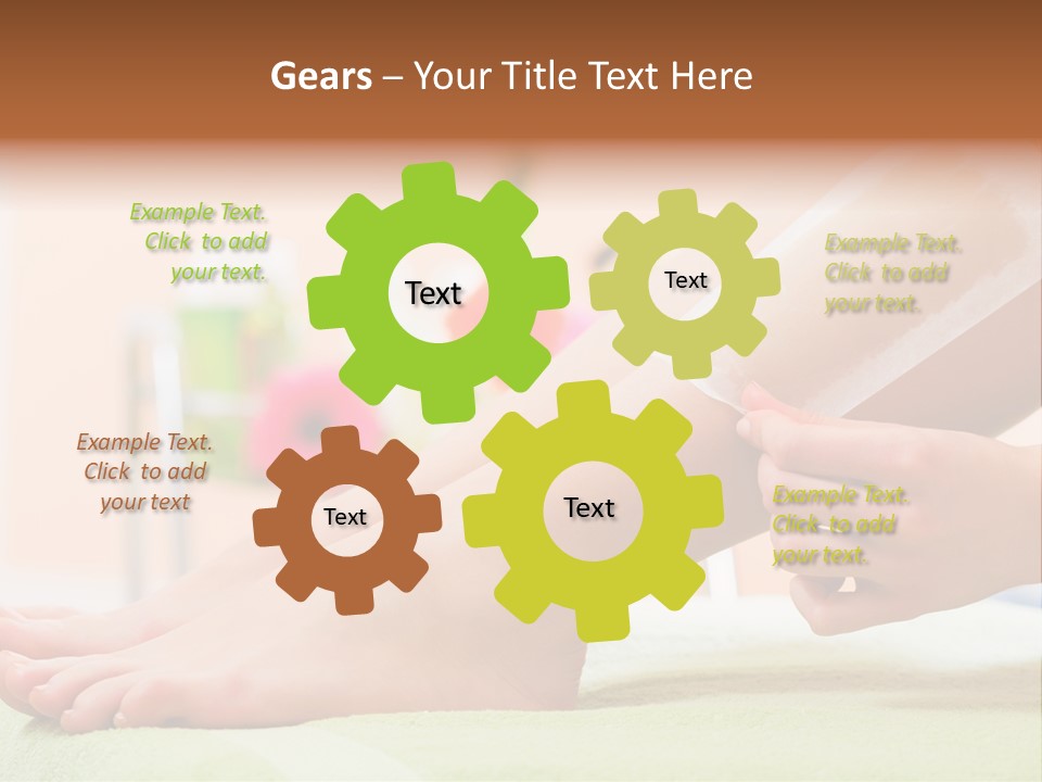 Cosmetics Studio Leg PowerPoint Template