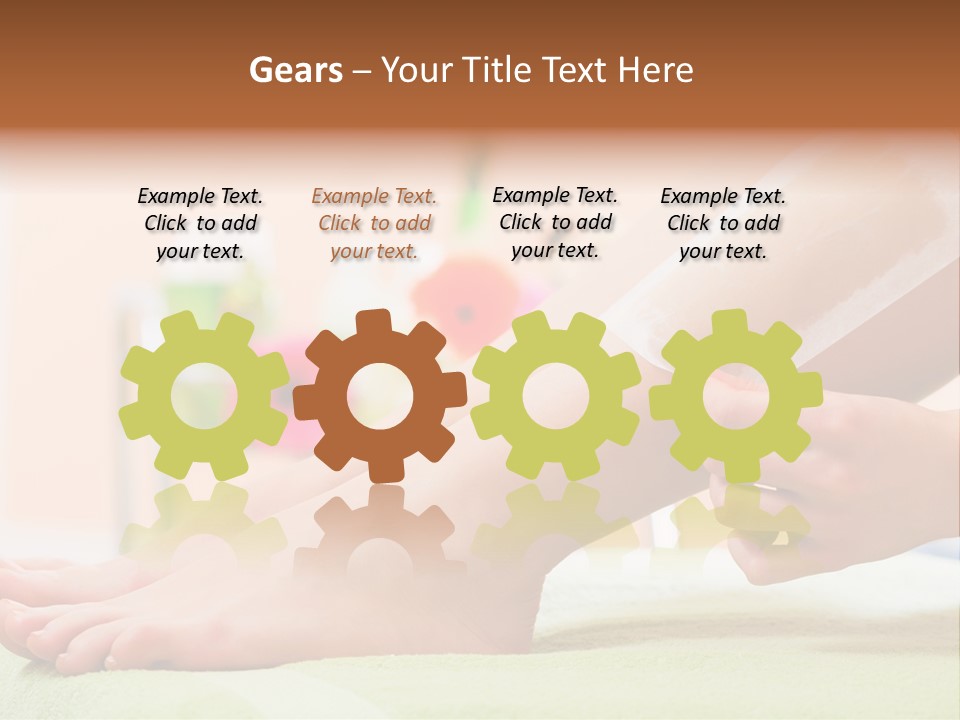 Cosmetics Studio Leg PowerPoint Template