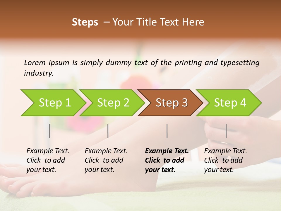 Cosmetics Studio Leg PowerPoint Template