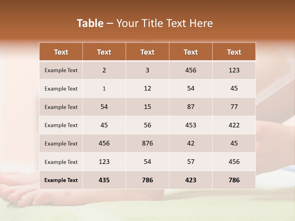 Cosmetics Studio Leg PowerPoint Template