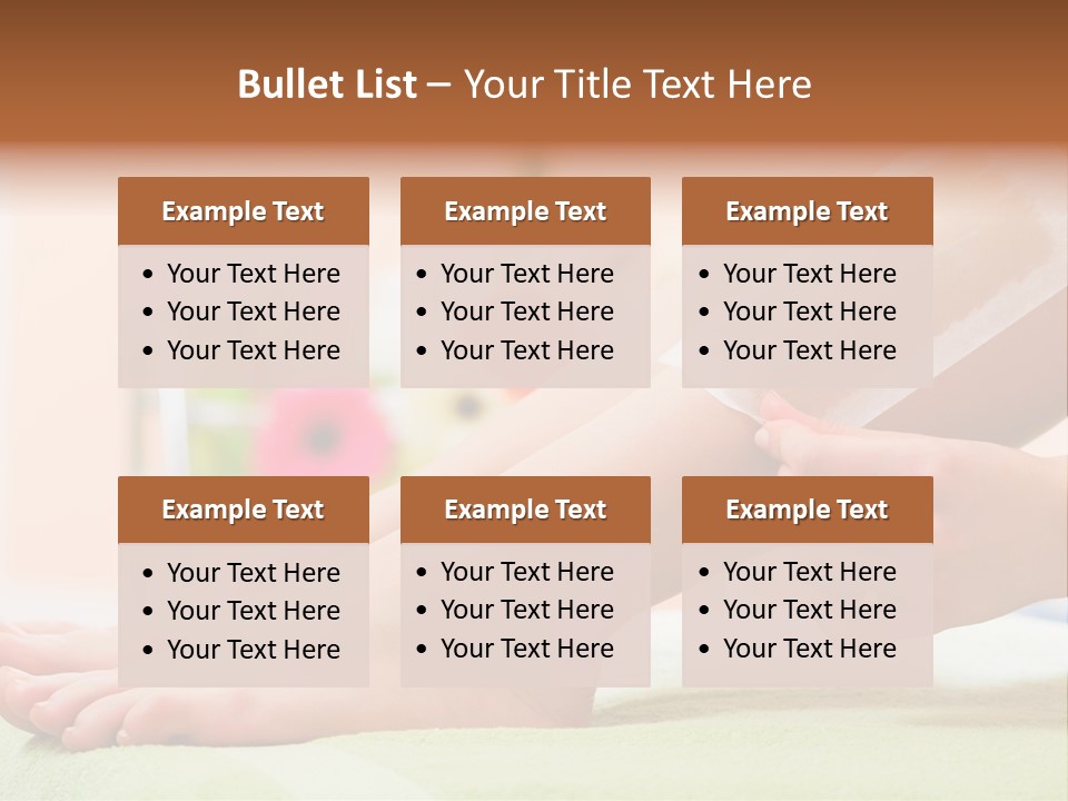 Cosmetics Studio Leg PowerPoint Template