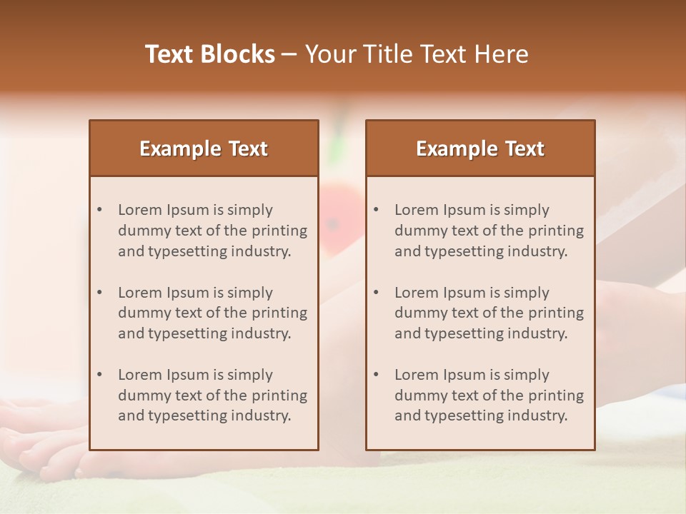 Cosmetics Studio Leg PowerPoint Template