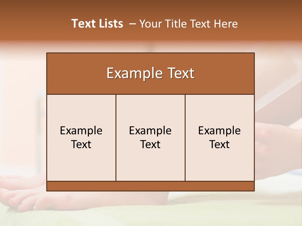 Cosmetics Studio Leg PowerPoint Template