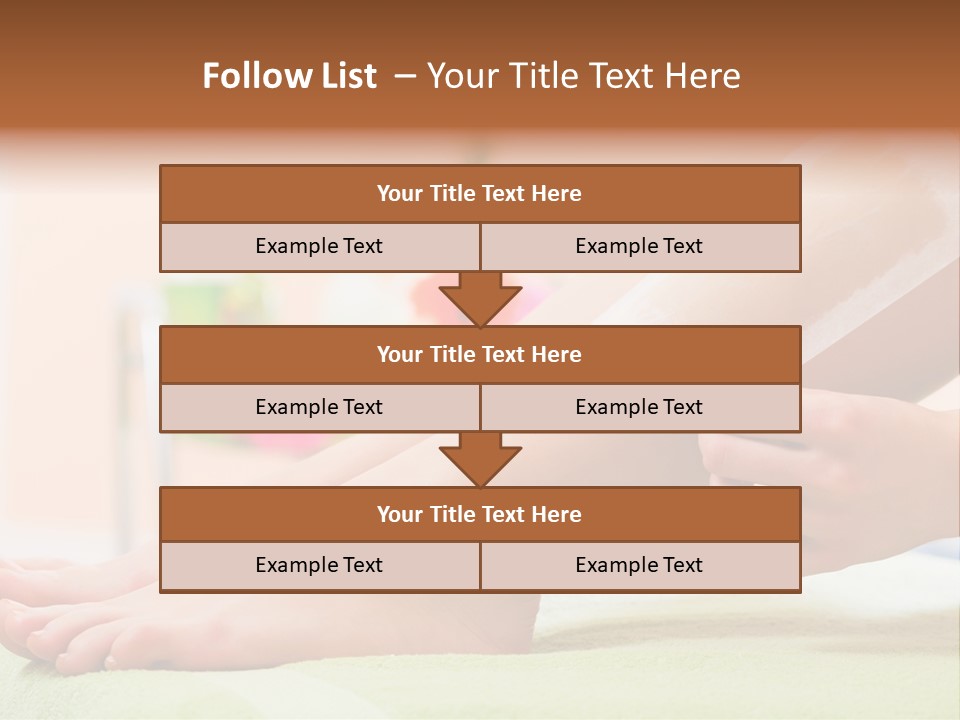 Cosmetics Studio Leg PowerPoint Template