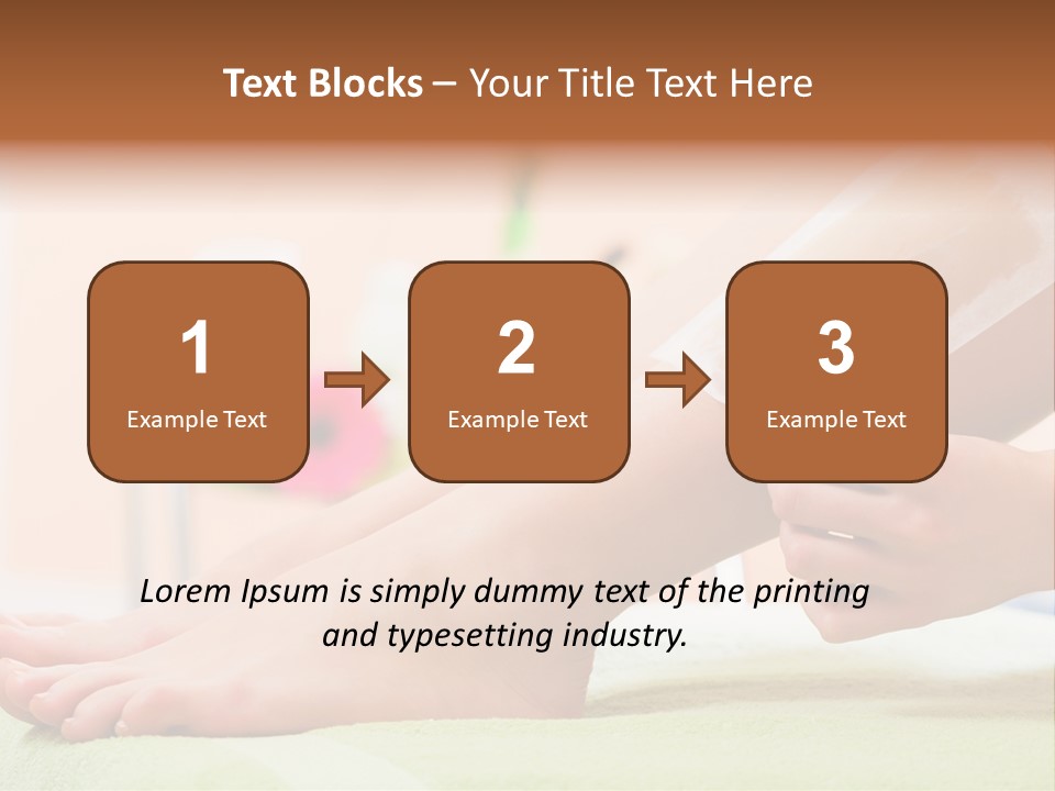 Cosmetics Studio Leg PowerPoint Template