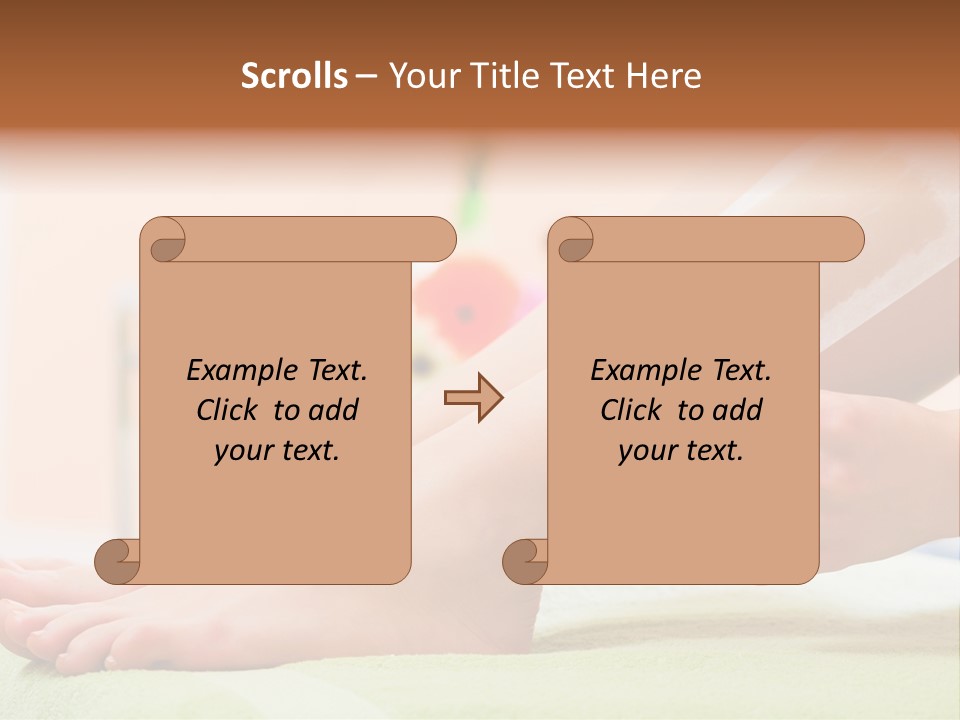 Cosmetics Studio Leg PowerPoint Template