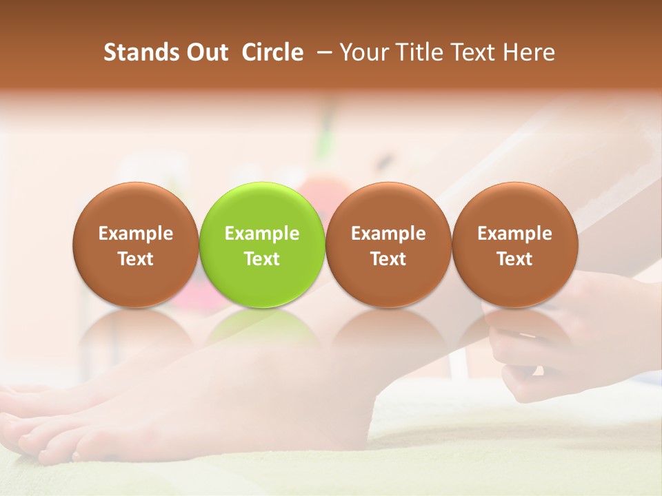 Cosmetics Studio Leg PowerPoint Template