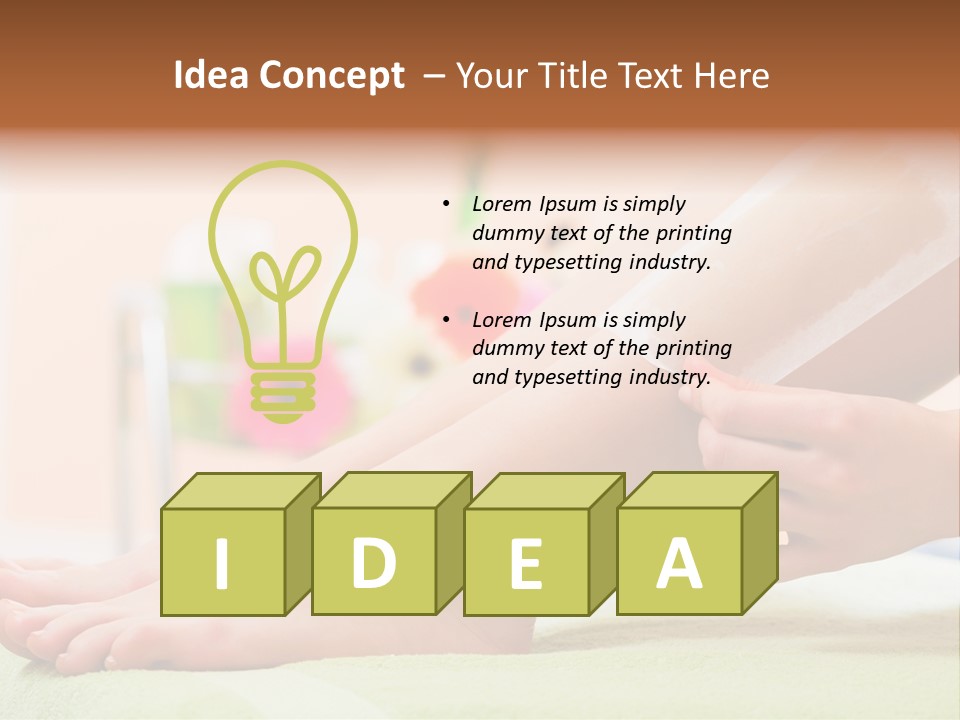 Cosmetics Studio Leg PowerPoint Template