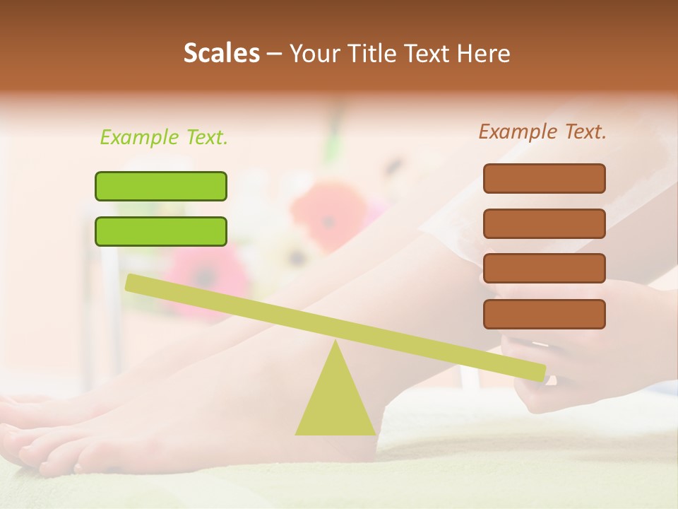 Cosmetics Studio Leg PowerPoint Template