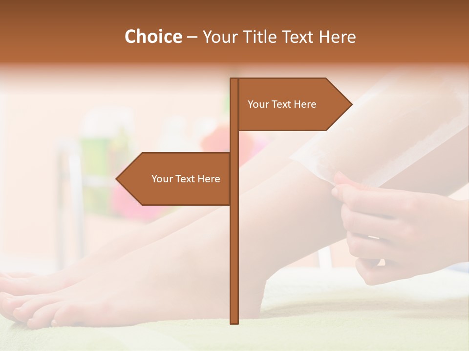 Cosmetics Studio Leg PowerPoint Template