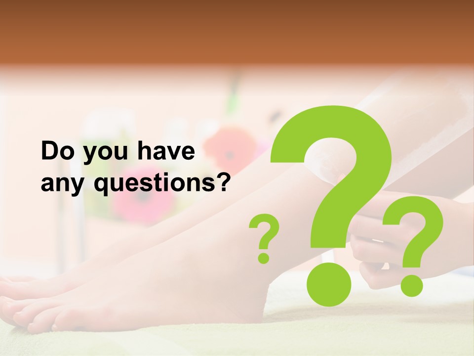 Cosmetics Studio Leg PowerPoint Template