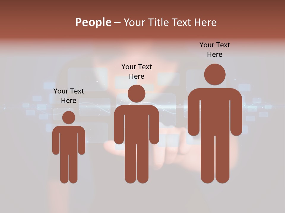 People Icon Human PowerPoint Template