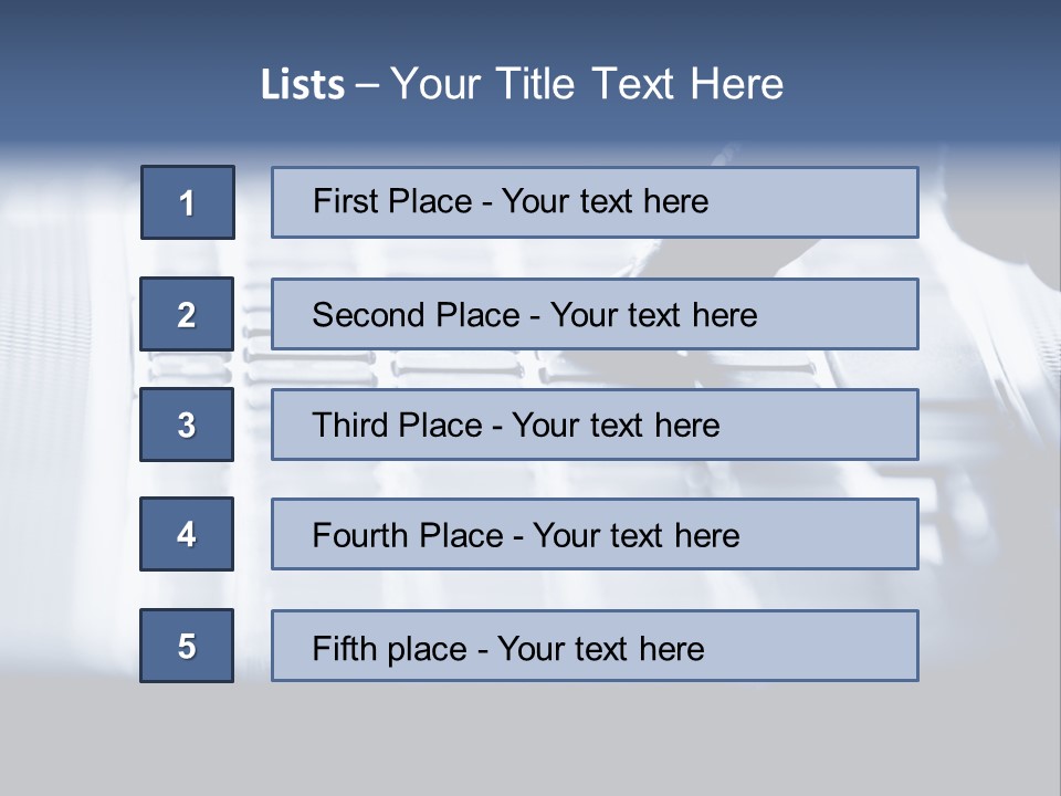 Keys Office White PowerPoint Template