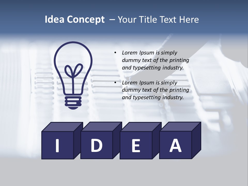 Keys Office White PowerPoint Template