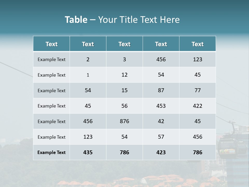 Urban Center Recreation PowerPoint Template