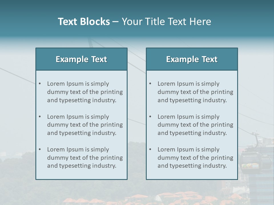 Urban Center Recreation PowerPoint Template